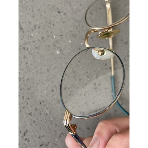 Liz Claiborne LC-81  JAD MAR Eyeglasses Frames Only Blue gold Full Rim 135 GEP - Picture 12 of 13